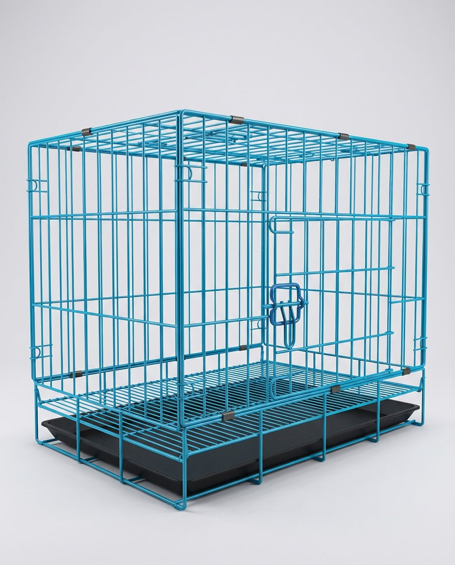 Dog and Cats Crates Double Door Foldable | Indoor Training