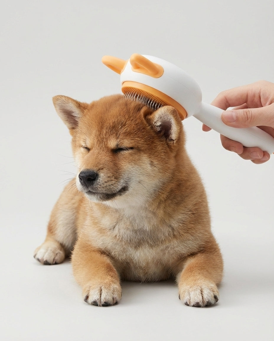 Self Cleaning Pet Hair Brush for Dogs and Cats | Grooming