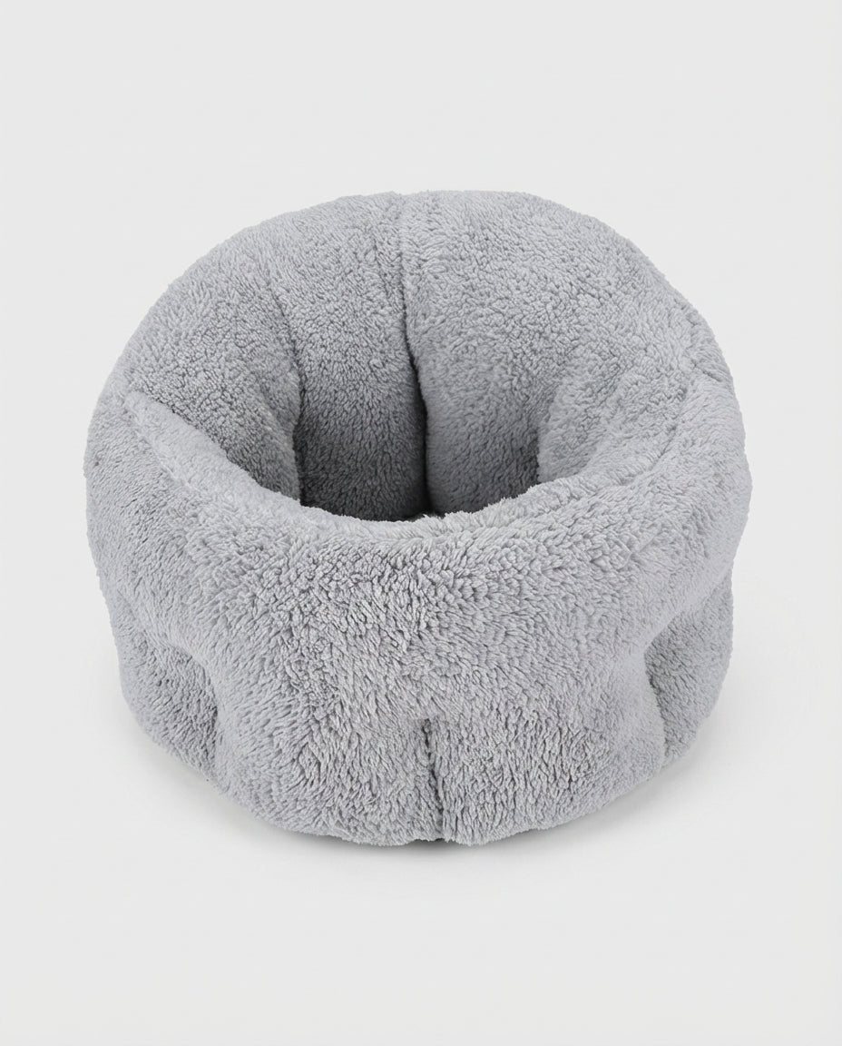 Dog and Cat House Beds Round Sherpa Cushion | Indoor Use