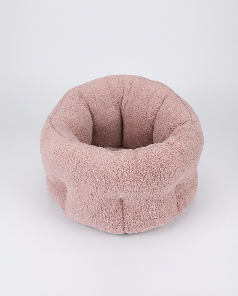 Dog and Cat House Beds Round Sherpa Cushion | Indoor Use