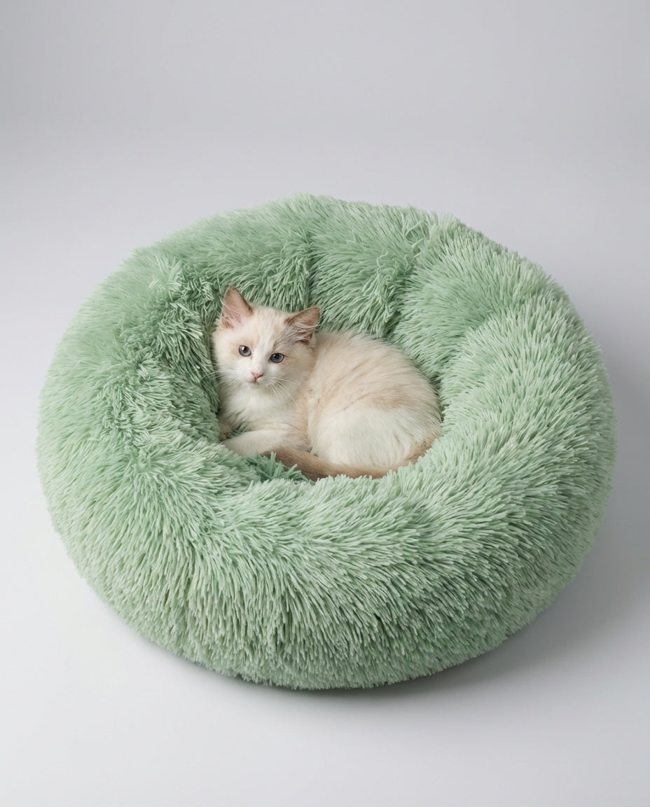 Dog and Cats Pet Beds Round Donut Cushion | Indoor Use