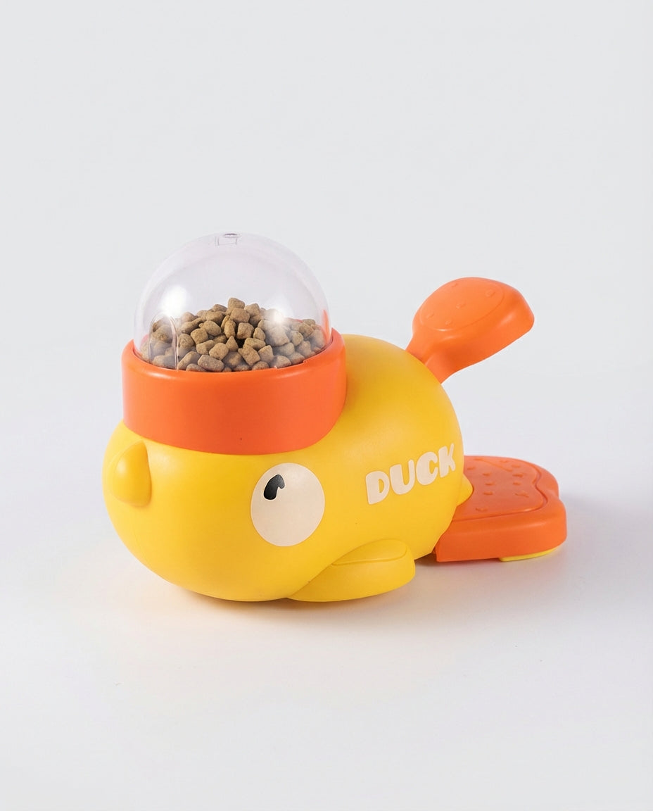 Electric Feeder Interactive Toys for Dogs and Cats Duck Dispenser | Treat Play
