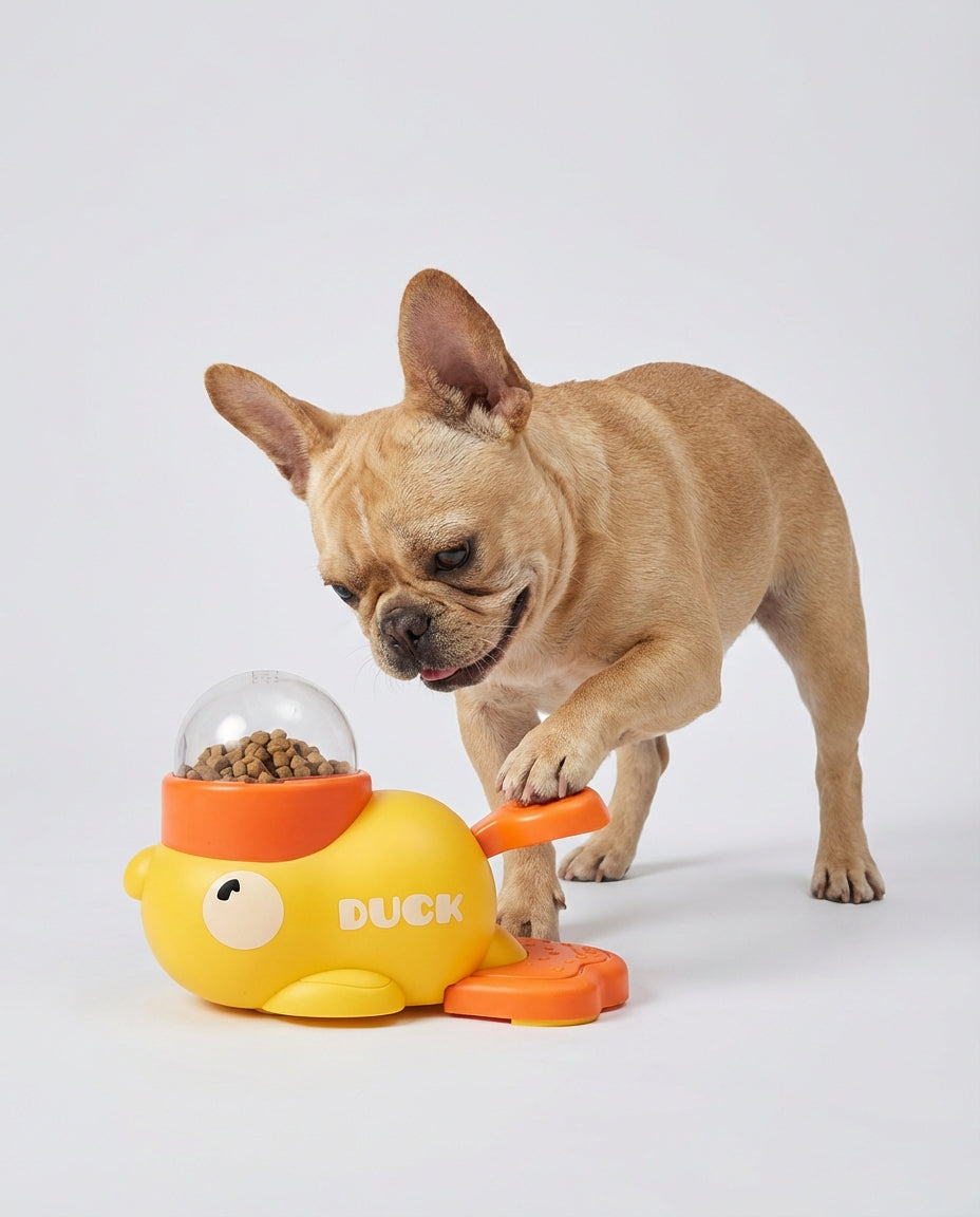 Electric Feeder Interactive Toys for Dogs and Cats Duck Dispenser | Treat Play
