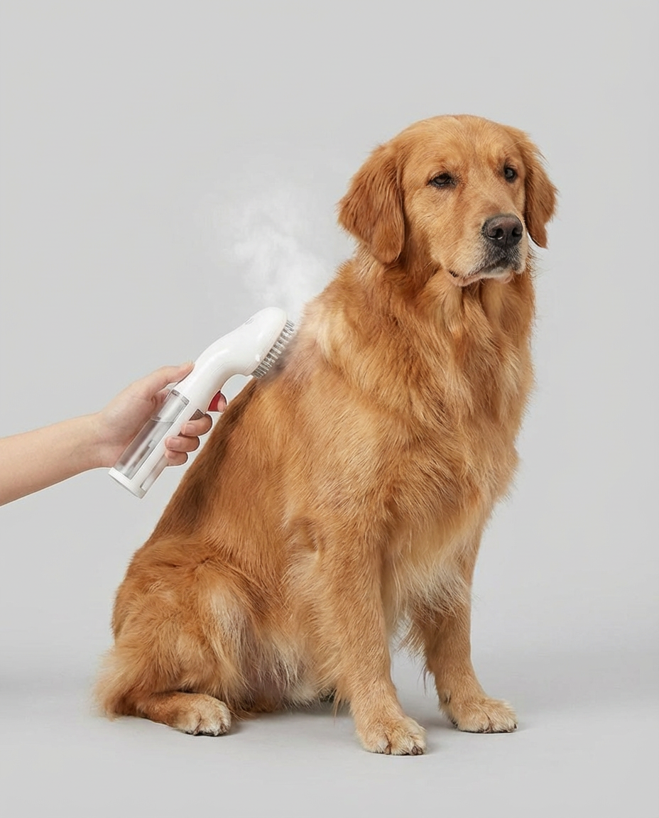 Pet Steam Brush Pet Cleaning for Dogs and Cats | Grooming Tool
