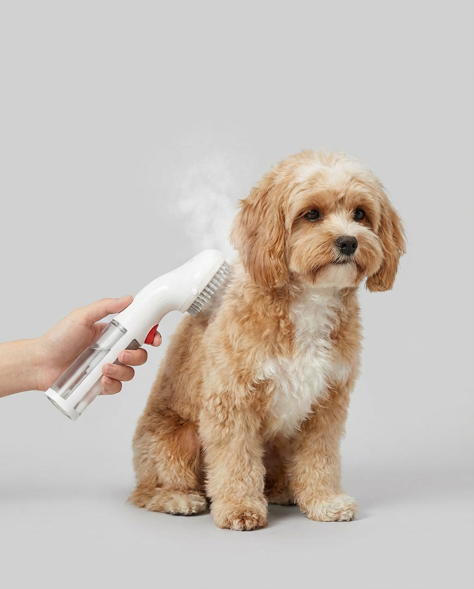 Pet Steam Brush Pet Cleaning for Dogs and Cats | Grooming Tool