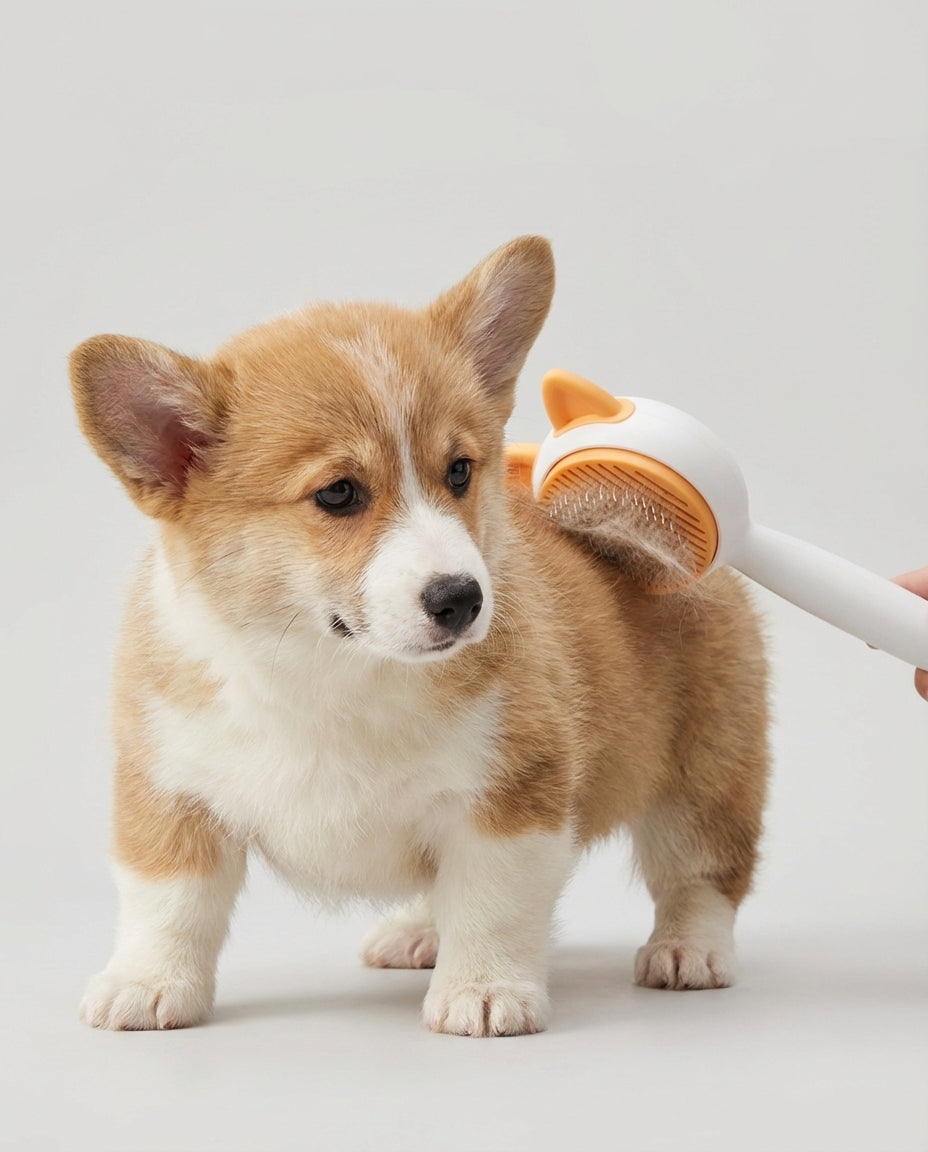 Self Cleaning Pet Hair Brush for Dogs and Cats | Grooming