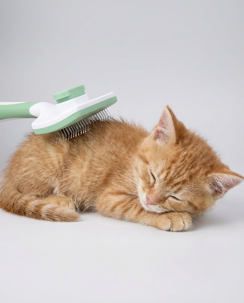 Self Cleaning Pet Hair Slicker Brush for Dogs and Cats | Grooming